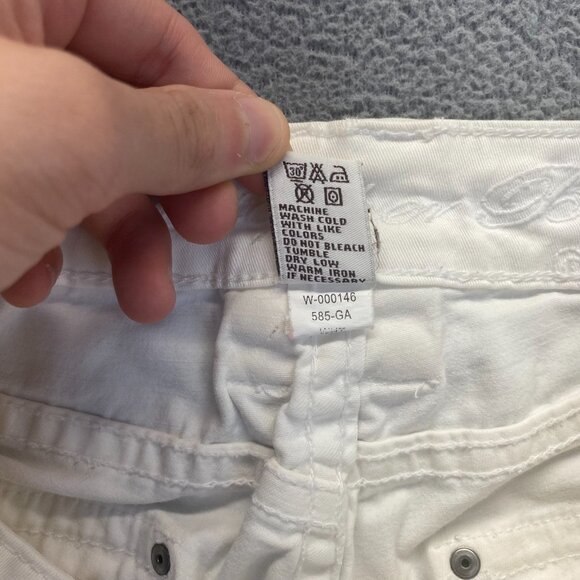 Christopher Blue white mid-rise,Wide leg jean, size 12 - Picture 9 of 12